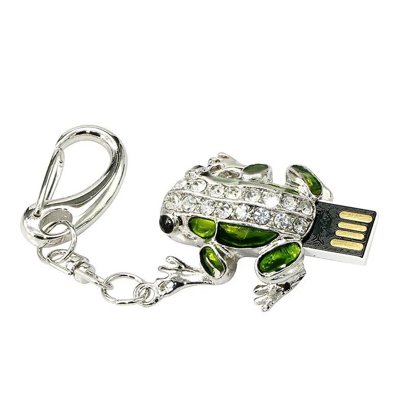 USB флеш-накопитель с изображением слона панды, 4 ГБ, 8 ГБ, 16 ГБ, 32 ГБ, 64 ГБ, USB2.0, флеш-накопитель в форме божьей коровки, Хрустальный жук, лягушка, флешка, карта памяти