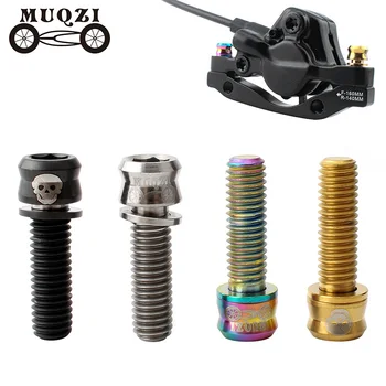 

MUQZI bike M6*17/19mm Titanium Alloy Disc Brake Fixing Bolts Brake lever Screws MTB Bicycle
