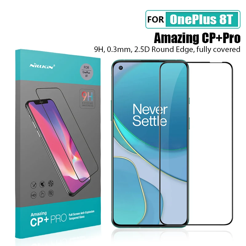 Защитное стекло NILLKIN для OnePlus 8T закаленное 5G CP + 9H | Мобильные телефоны и аксессуары