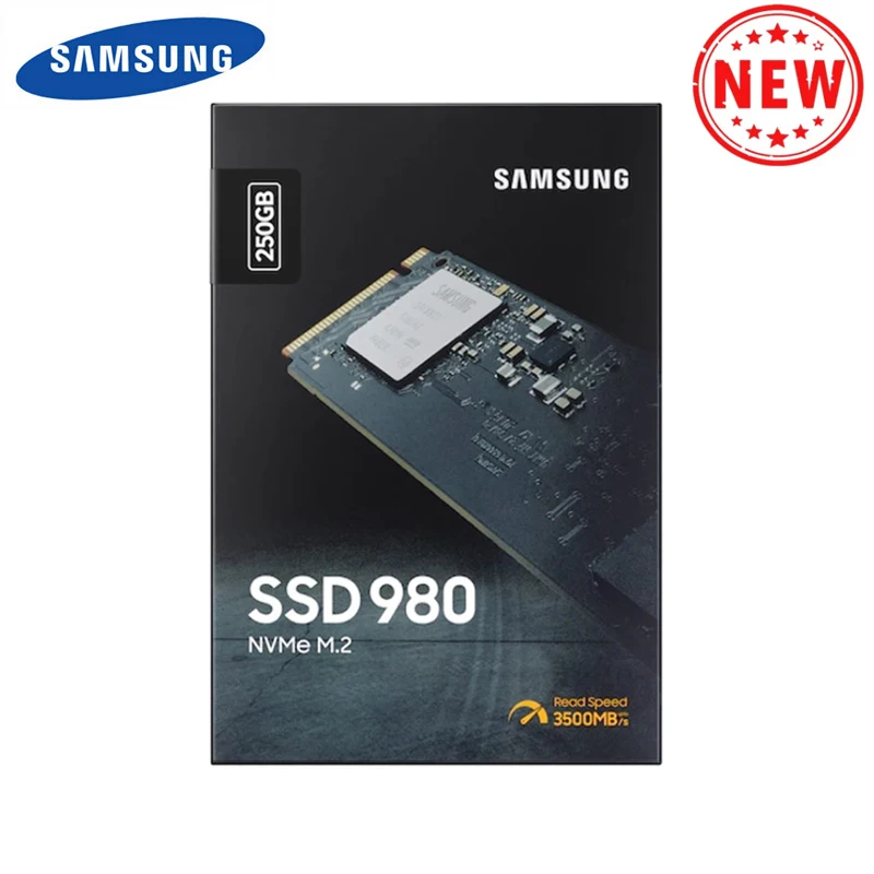 Samsung-disco Rígido Ssd M.2 hd Interno de Estado Sólido m2 250 Tlc Pcie Gen 500x4 Nvme 980 para pc 2280 gb 3.0 gb 1.4 gb Unidades de estado sólido internas - Imagem 3