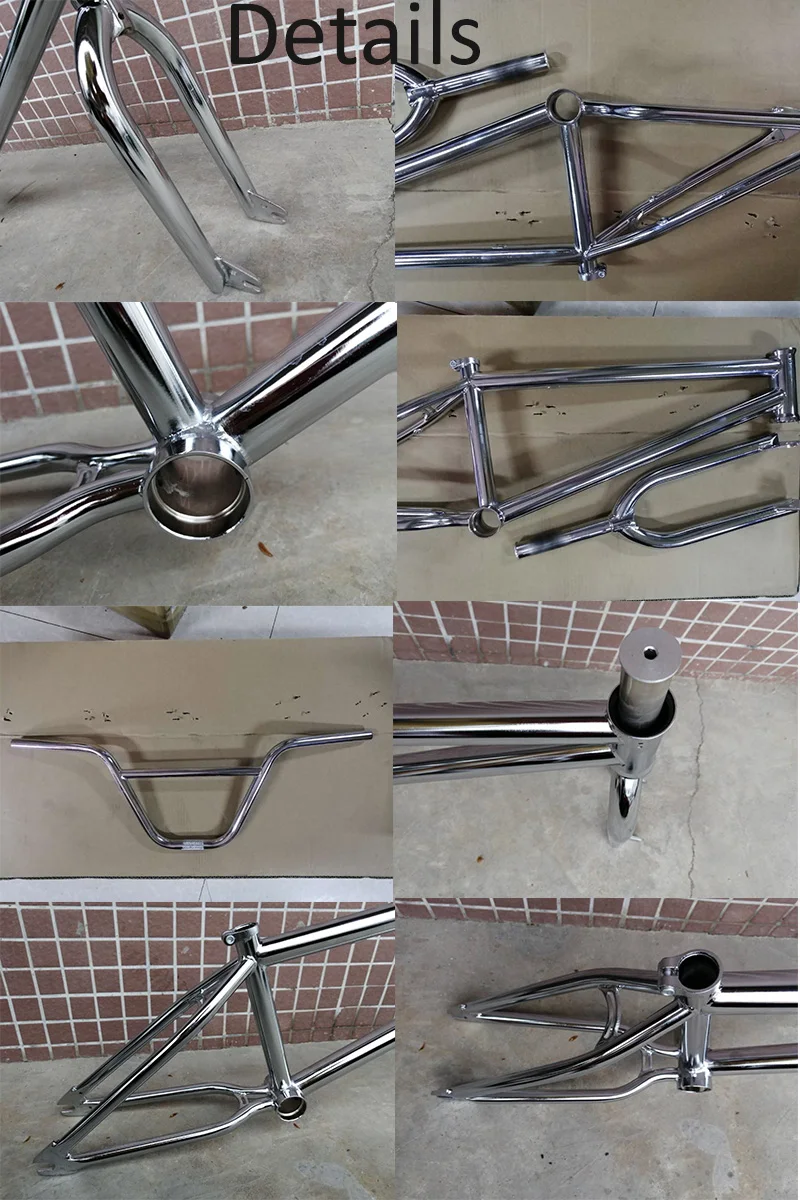 Clearance 2019 high quality BMX CRMO 4130 steel frame fork handlebar MID BB bmx frame set 2