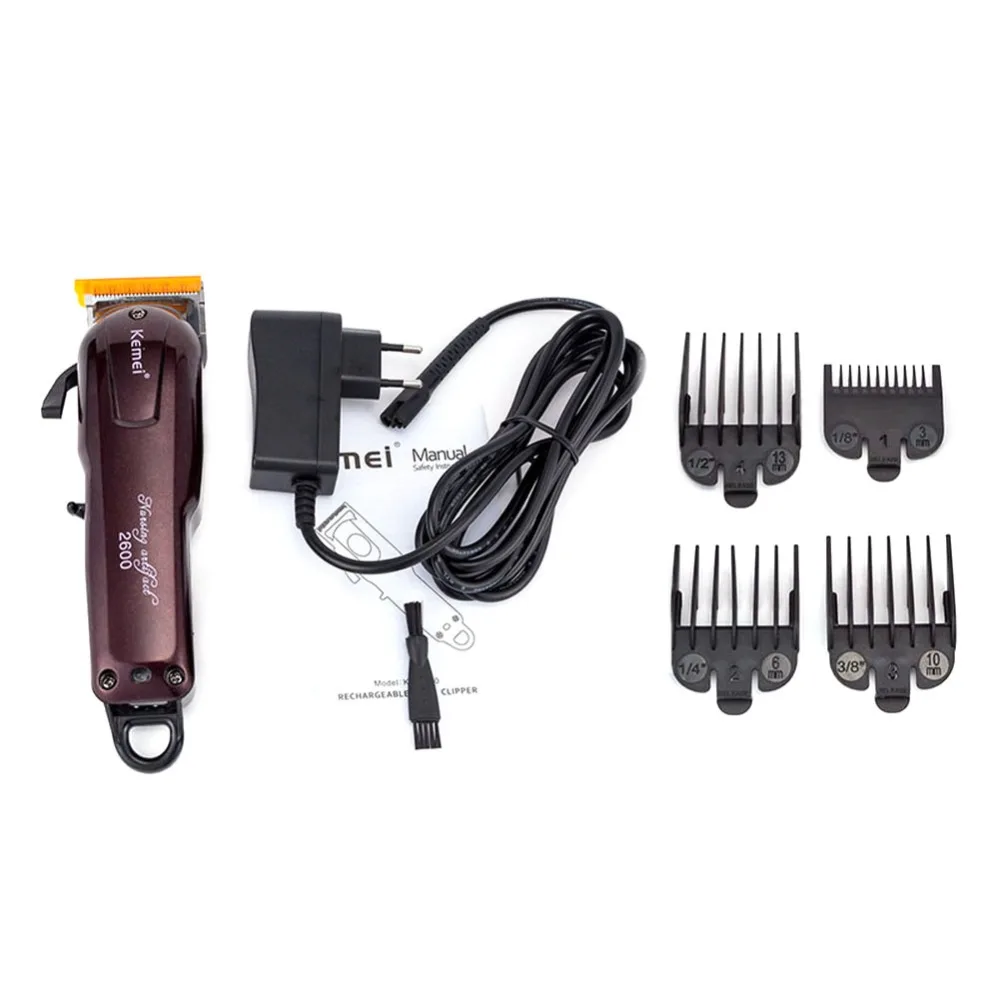 Preise Kemei haar clipper cordless haarschnitt männer bart rasiermesser haar trimmer elektrische Haar Clipper KM 2600 styling werkzeug 5