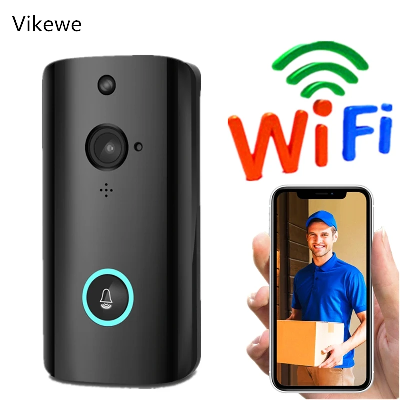 

Vikewe M9 Video Doorbell Smart Wireless WiFi Security Door Bell Visual Recording Home Monitor Night Vision Intercom door phone