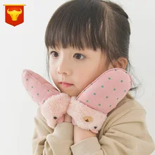 Рождество сезон звезда медведь милые детские перчатки зимние теплые Мультяшные перчатки детские матовые и толстые перчатки