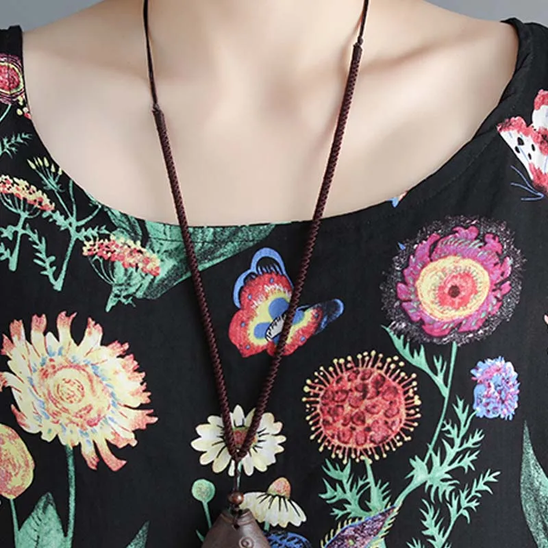 Женское платье с принтом размера плюс, летний сарафан, хлопок, для женщин, Vestidos, свободное, повседневное, праздничное, макси платье, большой размер 5XL 6XL