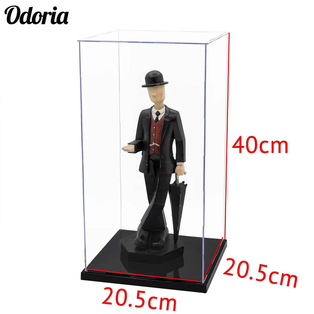 

Odoria 40cm H Self-Assembly Acrylic Display Case Perspex Box Dustproof Protection Collectibles Big Size
