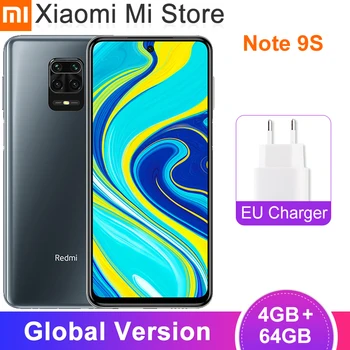 

Global Version Xiaomi Redmi Note 9S 4GB RAM 64GB ROM Smartphone Snapdragon 720G 5020mAh 48MP+16MP Camera 6.67" Display Note 9 S