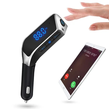 

Wireless Bluetooth Car Kit Hands Free MP3 Player Bluetooth FM Transmitter Support X5 Detect and display the voltage