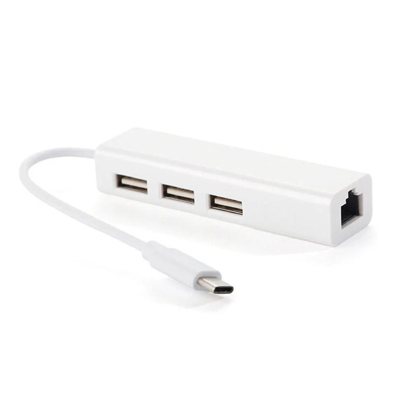 Тип C USB-C 3,1 USB 3,0 HUB Ethernet Lan RJ45 сетевой адаптер для Macbook