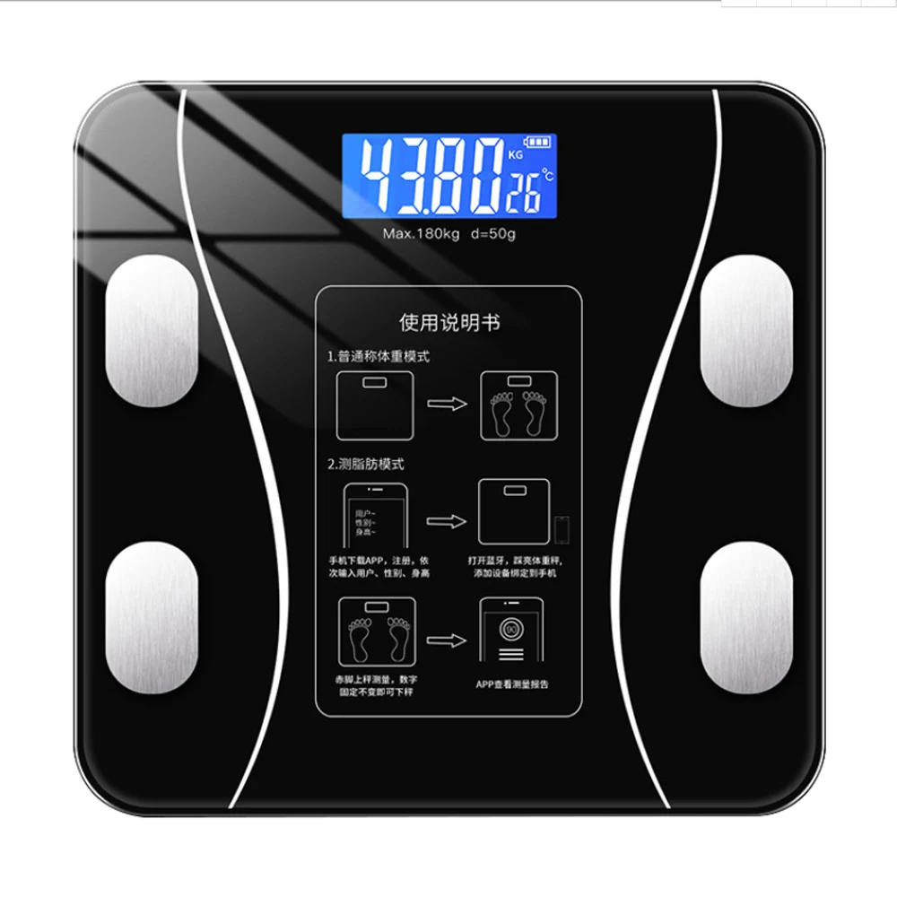

Hot Bathroom Body Fatbni Scale Digital Human Weight Mi Scales Floor lcd display Body Index Electronic Smart Weighing Scales