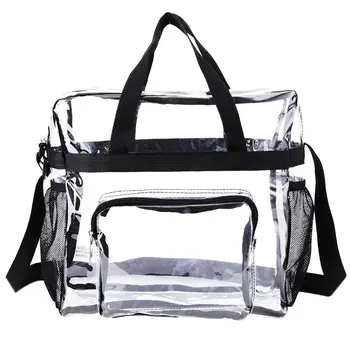 

Transparent Tote Bag Stadium Security Travel And Gym Clear Bag See Through Tote Bag For Work Sports Bags