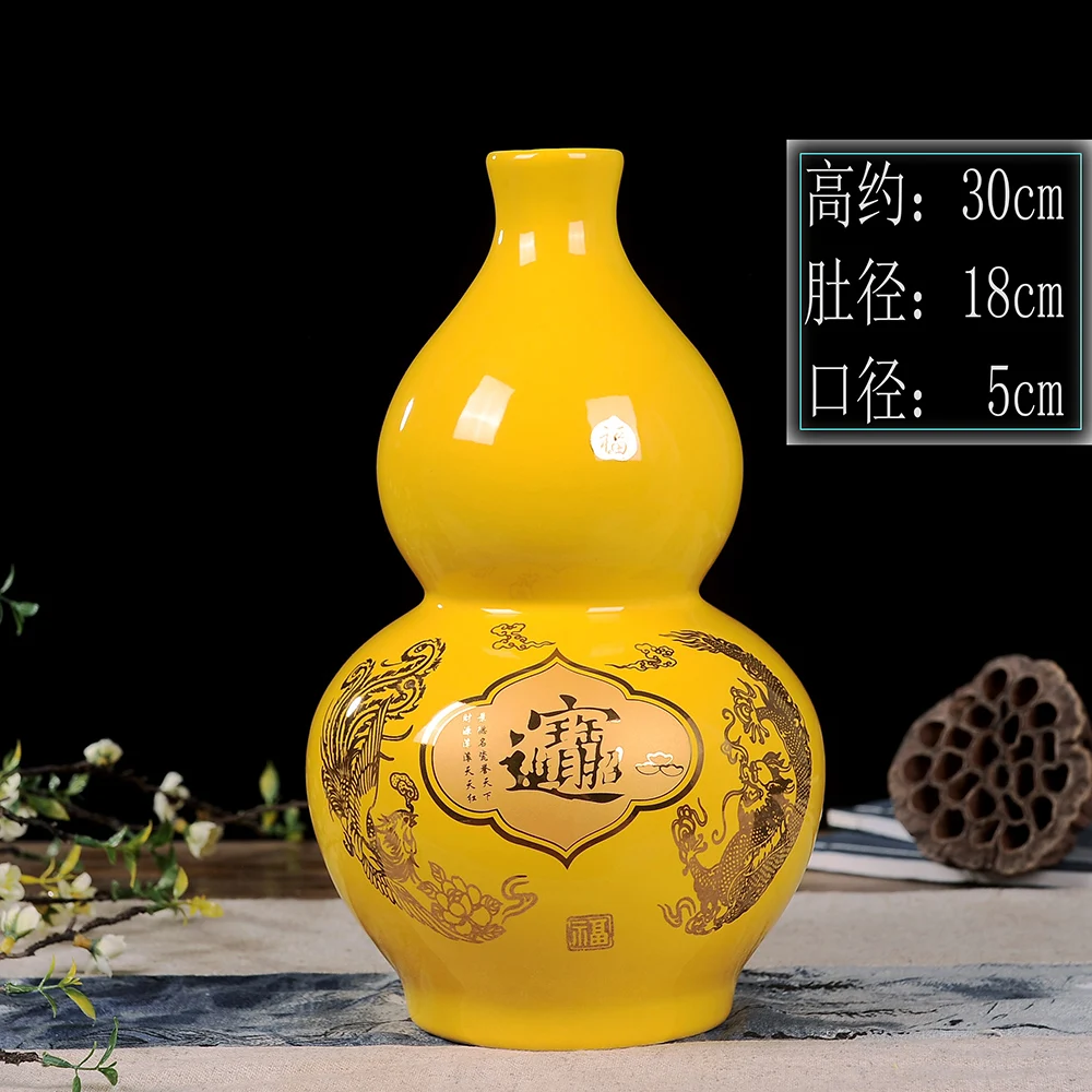 HX-CZ02-09 Цзиндэчжэнь керамическая ваза украшение фарфоровая бутылка традиционное ремесло ручной работы удача везучий бутылка современный дом лучший античный 10 - Цвет: HX-CZ02-09