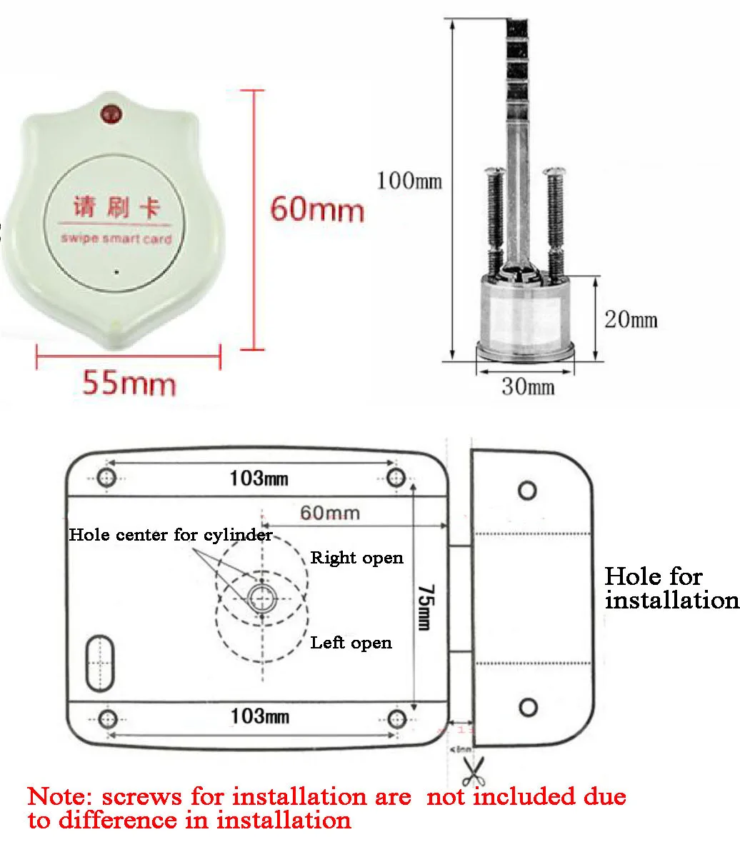 12 v rfid fechadura eletrônica rfid fechadura