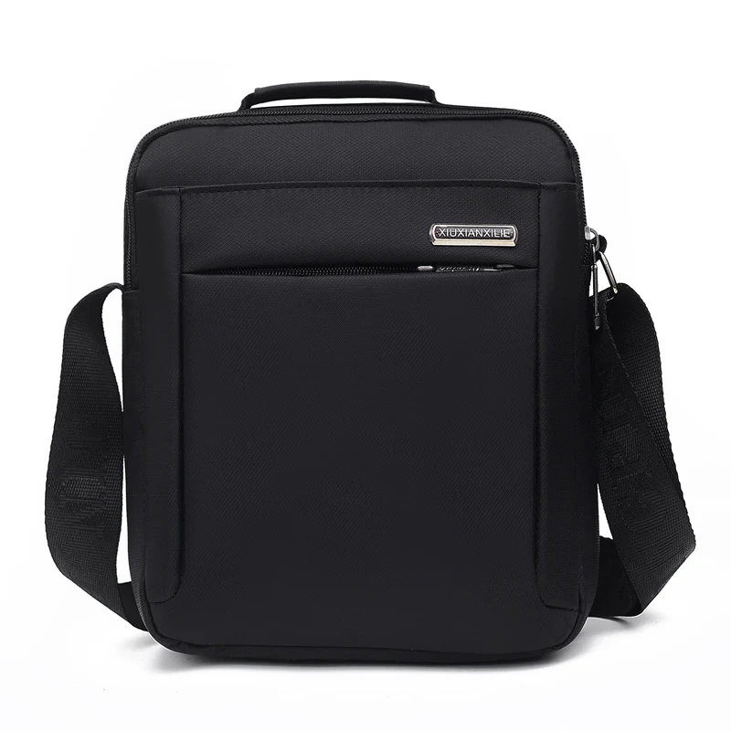 

New Arrival Men's Shoulder Bag Waterproof Nylon Multi-layer Crossbody Bag For Men Black Small Casual Travel Bag Men bolso hombre