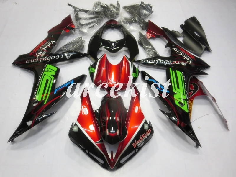 

New ABS Injection mold Full Fairing kit fit for YAMAHA YZF - R1 2004 2005 2006 YZF R1 04 05 06 YZF1000 Custom dark red