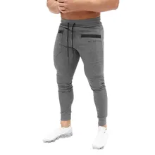 Новые мужские джоггеры, однотонные мужские брюки, комбинезоны повседневные брюки, спортивные штаны для бега, повседневные эластичные спортивные тренажеры, фитнес-тренировки