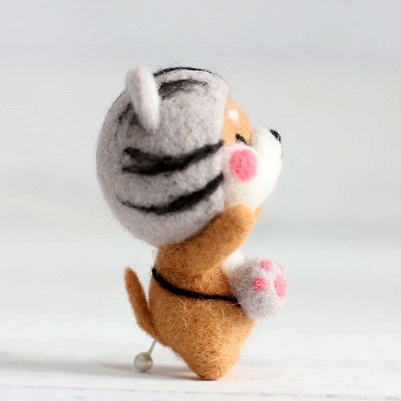 Cut Stress DIY Felt Doll Kit Creative Handmade Basic Tool Santa Deer Phone Strap Foam Worktop crafts 11.5*8.5*3cm