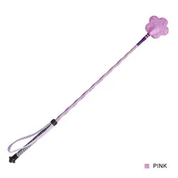 Cavassion Children Riding Equestrain Pink Flower Whip Used for Kids