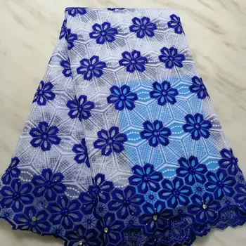 

Dark blue 2019 Latest French Nigerian Lace Fabric High Quality Embroidered Tulle African Laces Fabric Wedding French Tulle Lace