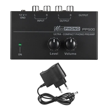 

Audio Phono Preamp Ultra Compact Turntable Electronic Preamplifier Level Volume Controls UY8