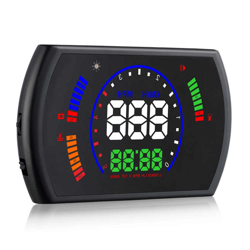 Цифровые спидометры Hud Дисплей 5,8 дюймов большой экран с одометром для вождения сигнализация превышения скорости YAN88