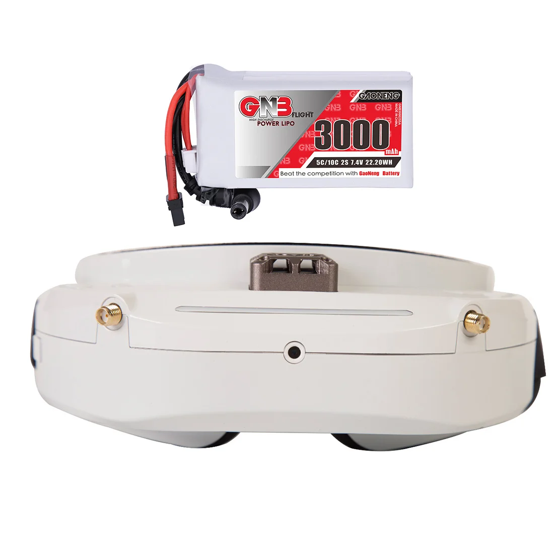 Skyzone SKY03O Oled/SKY03S 5,8 ГГц 48CH разнообразие FPV очки с 3000 мАч 2S батарея поддержка OSD DVR для RC гоночный Дрон - Цвет: SKY03S White