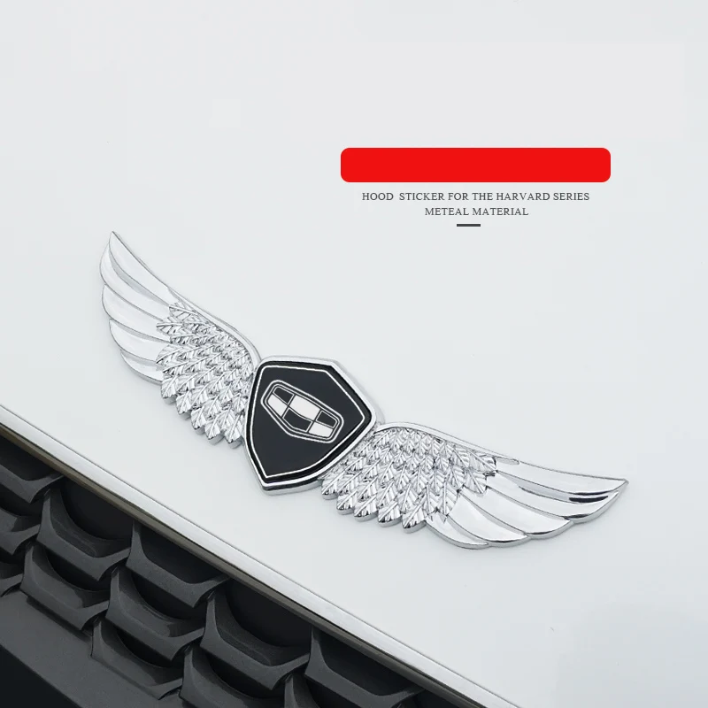 Наклейка 3D металлическая с эмблемой ангела на капот автомобиля для Geely coolray SX11 GS X7