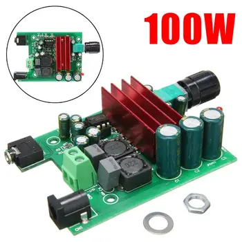 

TPA3116D2 Digital Power Amplifier Board Durable Convenient 100W +50W Channel Bass Output Audio Amplifier Board Module DC8-25V