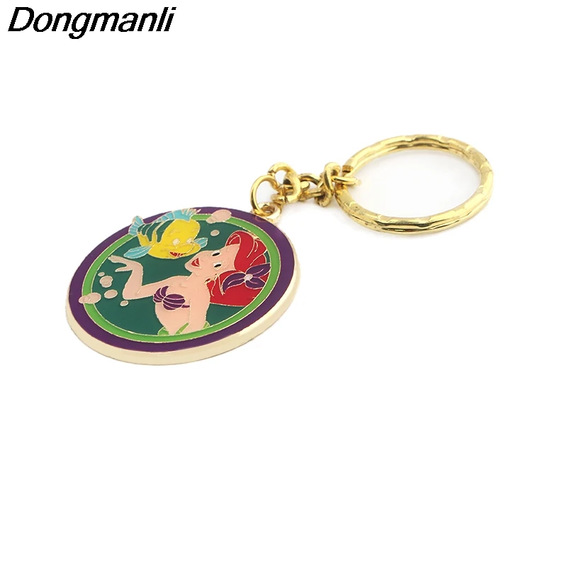 P3969 Dongmanli держатель для ключей русалки милый эмаль металлический брелок для ключей для подарочные брелоки