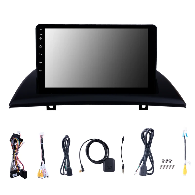 Best Fit for BMW X3 E83 2004-2012 car GPS Bluetooth Radio Android 8.1 4-core CPU 2.5D tempered explosion-proof HD screen Head unit 3