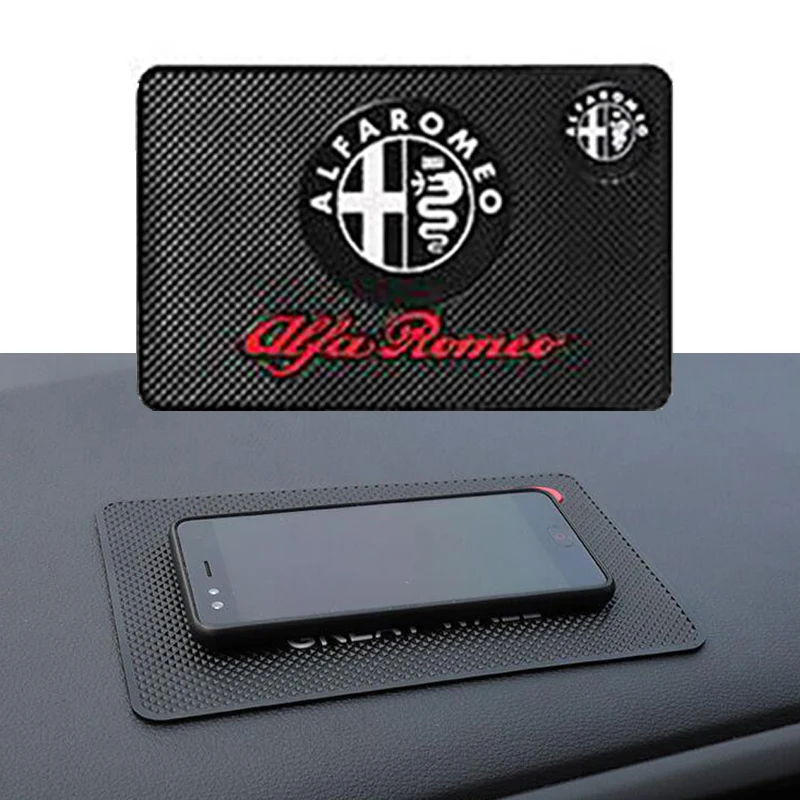 

Anti-Slip Phone Mat Holder GPS Pad Sticky Mat Anti Slip Pens Pad For Alfa Romeo 147 156 159 gt giulia mito giulietta Car Stylin