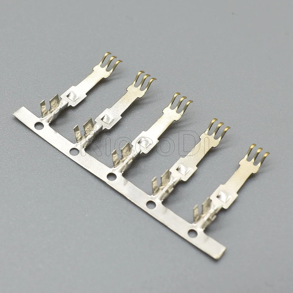100-500Pcs 4Pin 전원 커넥터 L6.2 63080 SATA 주석 도금 남성 여성 와이어-와이어 터미널 핀