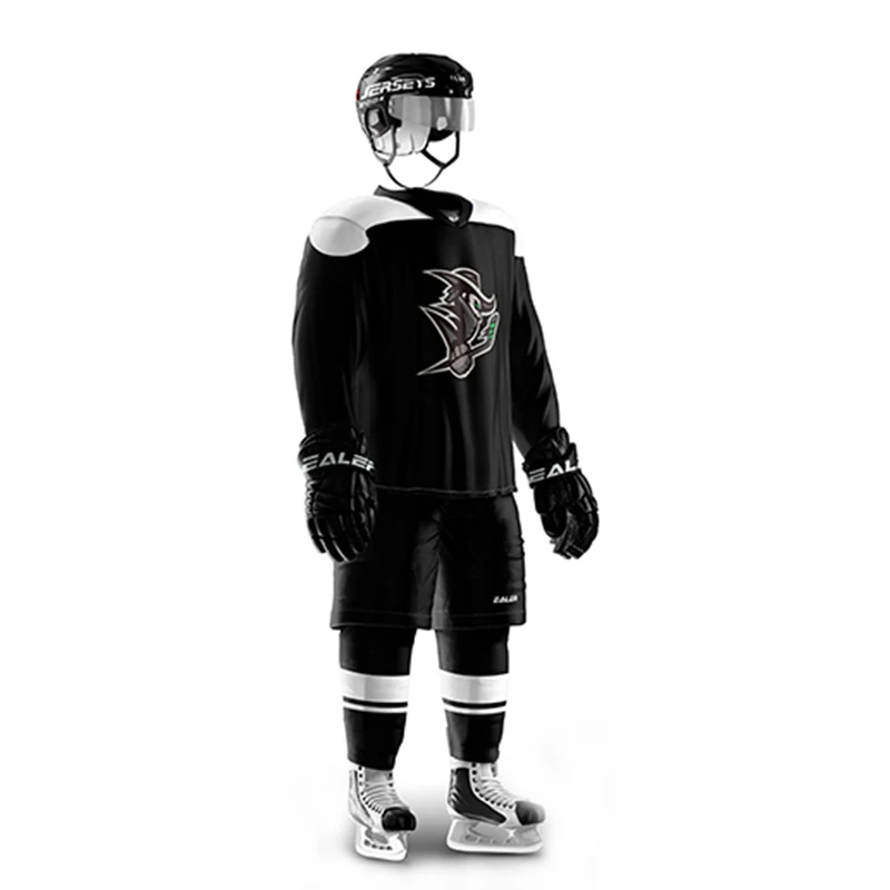 Джетс винтажные хоккейные майки с принтом рыцари логотип дешевые высокое качество H6100-4 черный набор