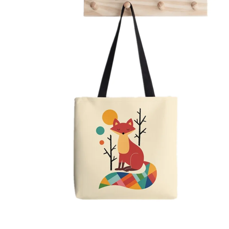 Shopper RAINBOW BELMONT UNIVERSITY Printed Tote Bag women Harajuku shopper handbag girl Shoulder shopping bag Lady Canvas Bag