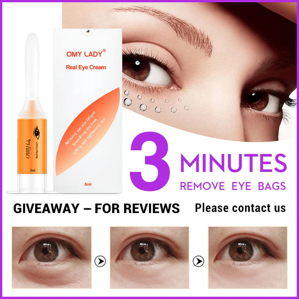 OMY LADY Advanced Repair Eye Cream Beauty Instant Firming Eye Lift-Firm Eye Care Anti-Aging Eye Cream Remove Dark Circles 5ml