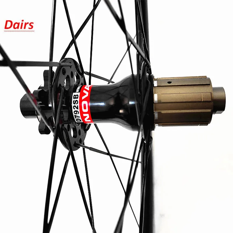 Sale 700c carbon wheelset 50x23mm 1540g tutular disc carbon wheelset 100x12 142x12 disc brake road bike wheel 6