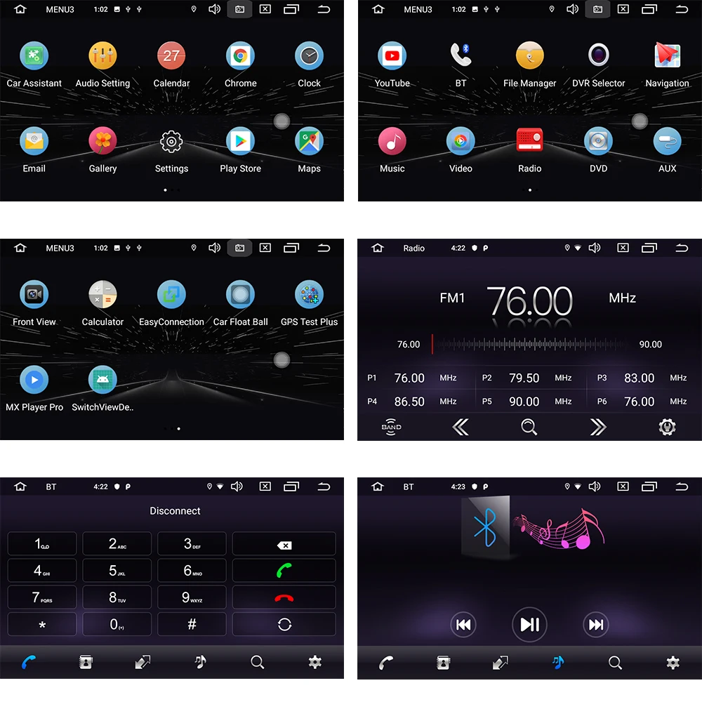 LeeKooLuu Android 9,0, автомагнитола, стерео, 7 дюймов, сенсорный экран, gps навигация, Bluetooth плеер, 1 Гб+ 16 ГБ, флэш-память для VW Passat Golf