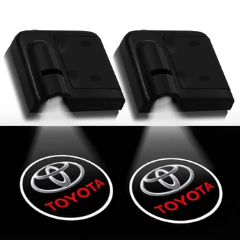 

2pcs Wireless Led Car Door Welcome Laser Projector Logo Ghost Shadow Light Accessories for Toyota Corolla rav4 Camry Yaris
