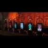 New Design IPS pseudo glow tube clock rhythm level meter desktop ornaments Christmas New Year gift 5