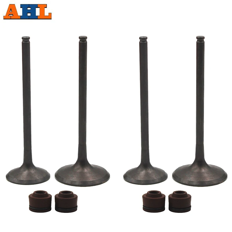 AHL2pairsIntakeExhaustValveKitValveStemOilSealsForKawasaki