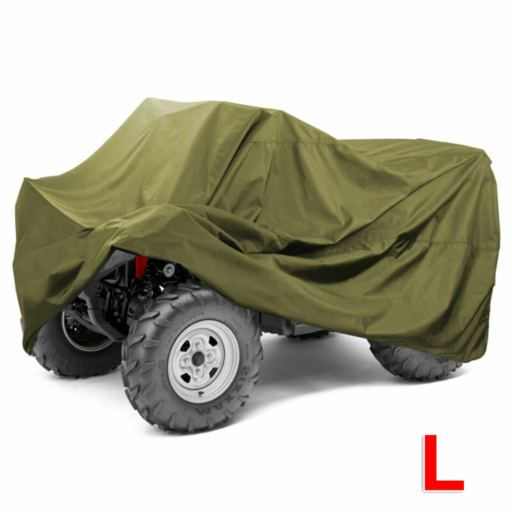 Универсальный L-Размер ATV Обложка зеленый для Honda Suzuki водонепроницаемый пылезащитный анти-УФ