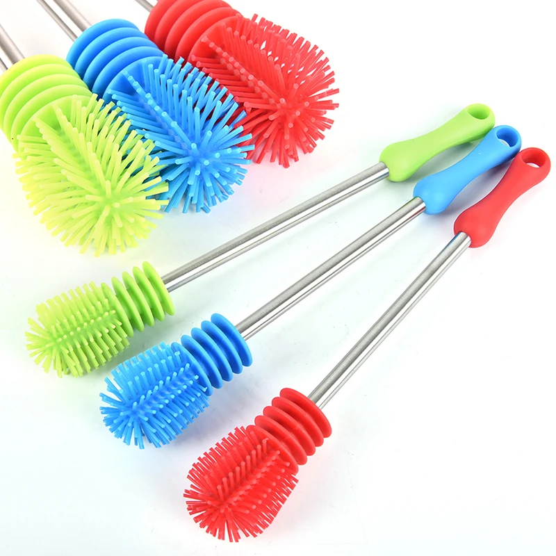 1pc Handle Cleaning Utensils Brush Glass Bottle Brush Cup Scrubbing