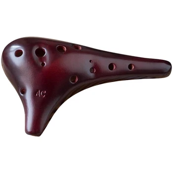 

12 Hole Ocarina Ceramic Alto C of Ocarina Flute Instrument Dark Ocarina