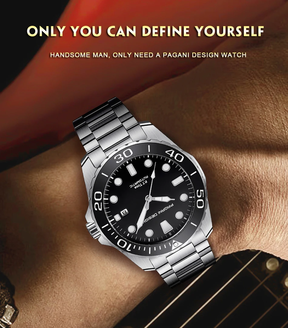 PAGANI дизайнерские модные бизнес часы люксовый бренд водонепроницаемые автоматические механические часы Новинка Relogio Masculino дропшиппинг