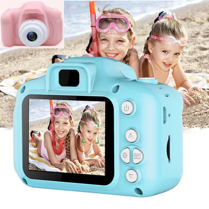 Kids Mini Digital Camera 2 Inch Cartoon Cute Camera Toys Children Birthday  Christmas Gift 1080P Toddler Toys Camcorder Camera