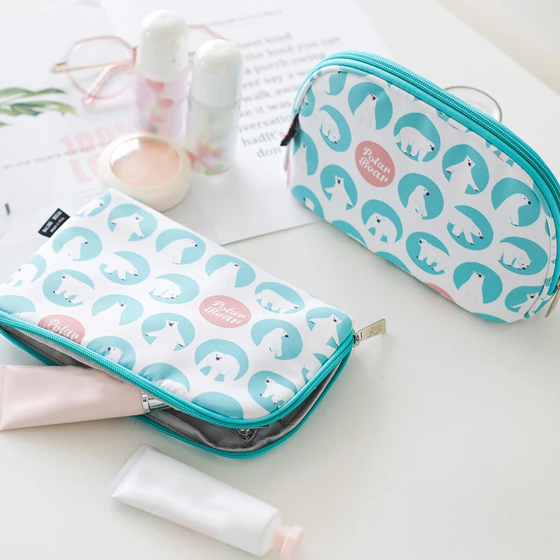 

Travel Cosmetics Bags Waterproof Convenient Makeup Storage Bags Storage Cosmetics Wash Toiletries Bags Travel Storage Organizers