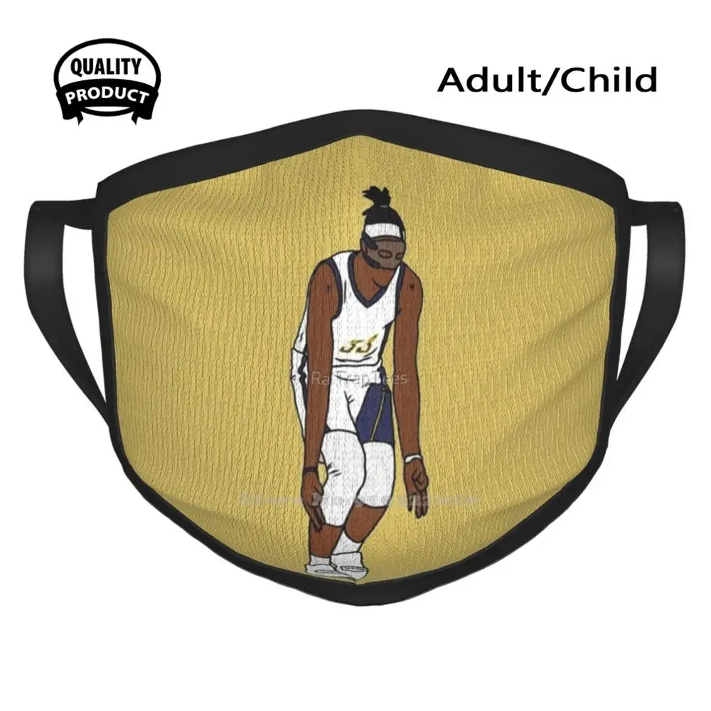 

Masked Myles Turner'S Celebration Warmer Breathable Face Masks Sports Basketball Myles Turner Indy Oladipo We Grow Basketball