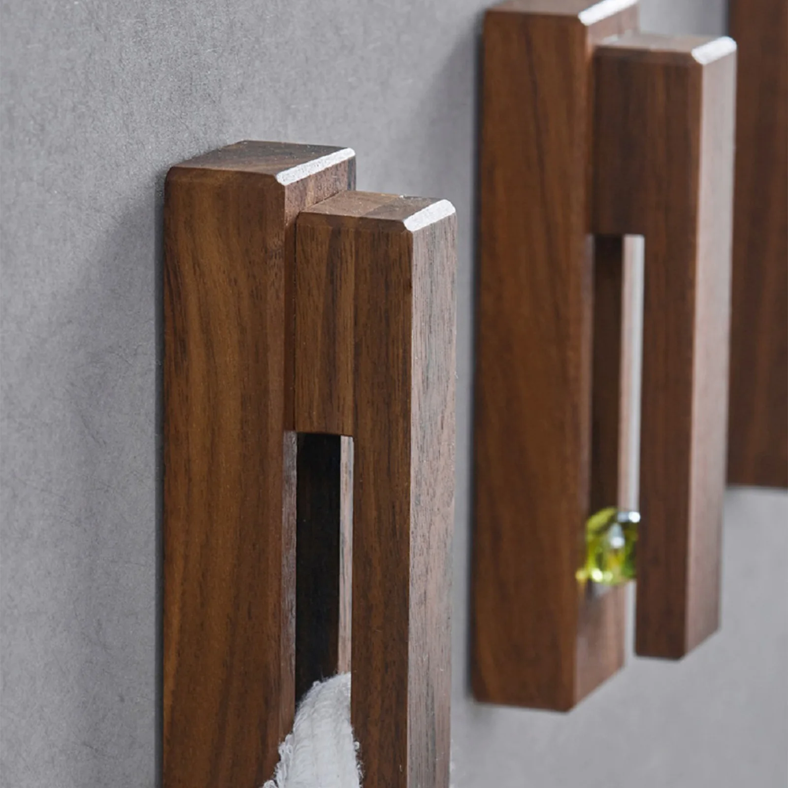 Towel Holder Small Household Wall Mounted Wooden Hooks Wall Hanger for Towel Bag Clothes 1pc wall mount hooks self adhesive hooks multi purpose hooks adhesive wall hook bag hook wall holder suction cup hook wall organizer hook bag hanger