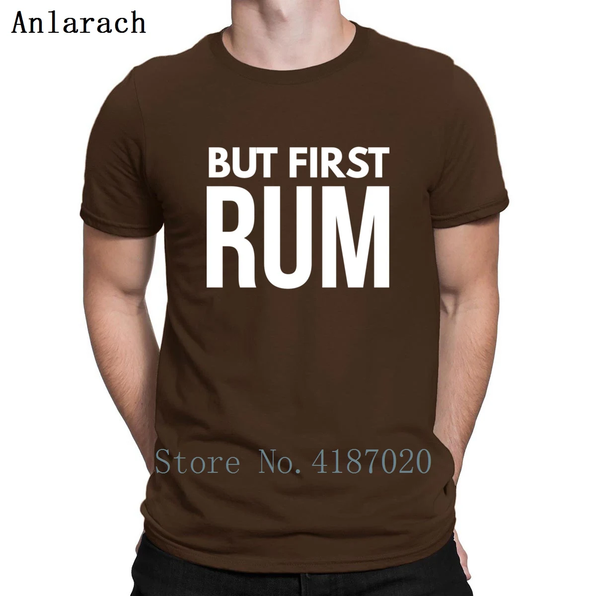But First Rum/футболки с коротким рукавом, нормальный дизайн, топ в стиле хип-хоп, футболка, Лидер продаж, Весенняя футболка для мужчин, в стиле «Anlarach Building»