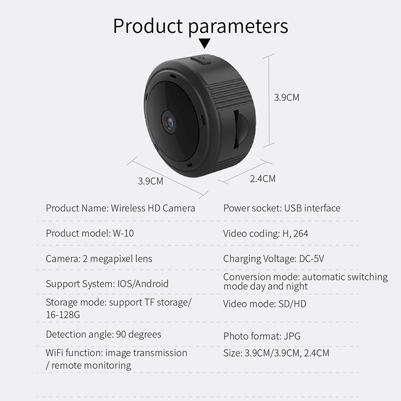 Мини Wi-Fi камера 1080P HD IR ночное видение для домашней безопасности ip-камера CCTV детектор движения детский монитор для TF карты